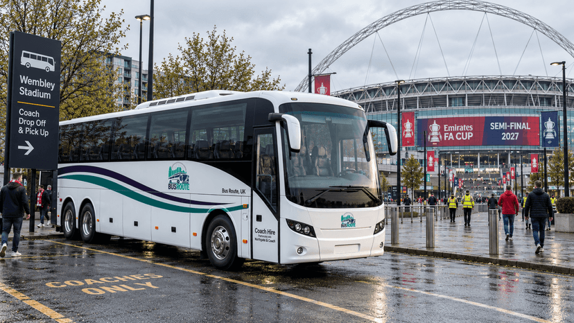 FA Cup Semi-Final 2027 Coach Hire to Wembley | Supporters' Coaches